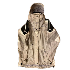 Vintage 90s Y2K Helly Hansen Equipe Ski Jacket Nylon Insulate white gray Medium